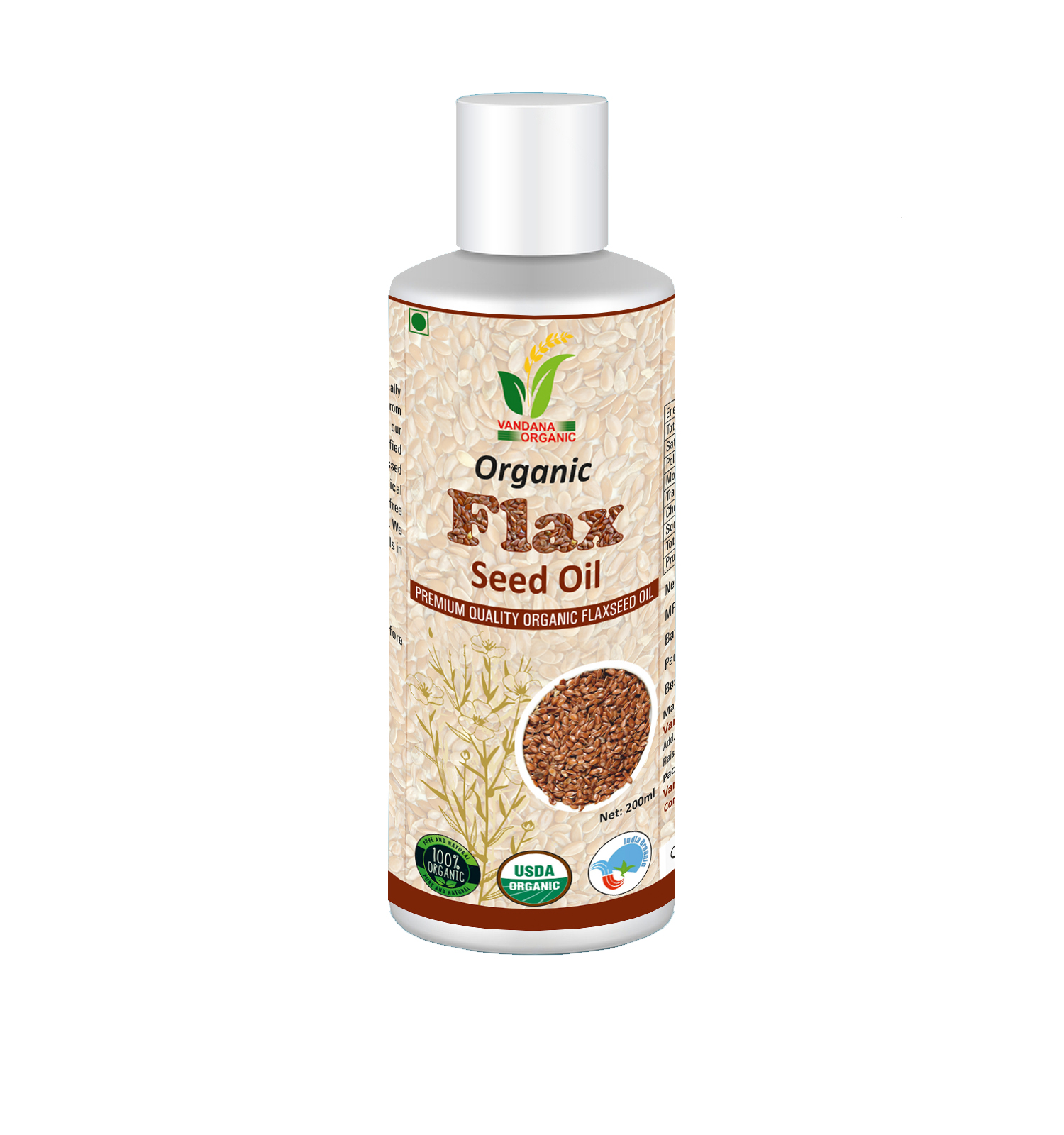 ORGANIC FLAXSEED OIL - 1 L